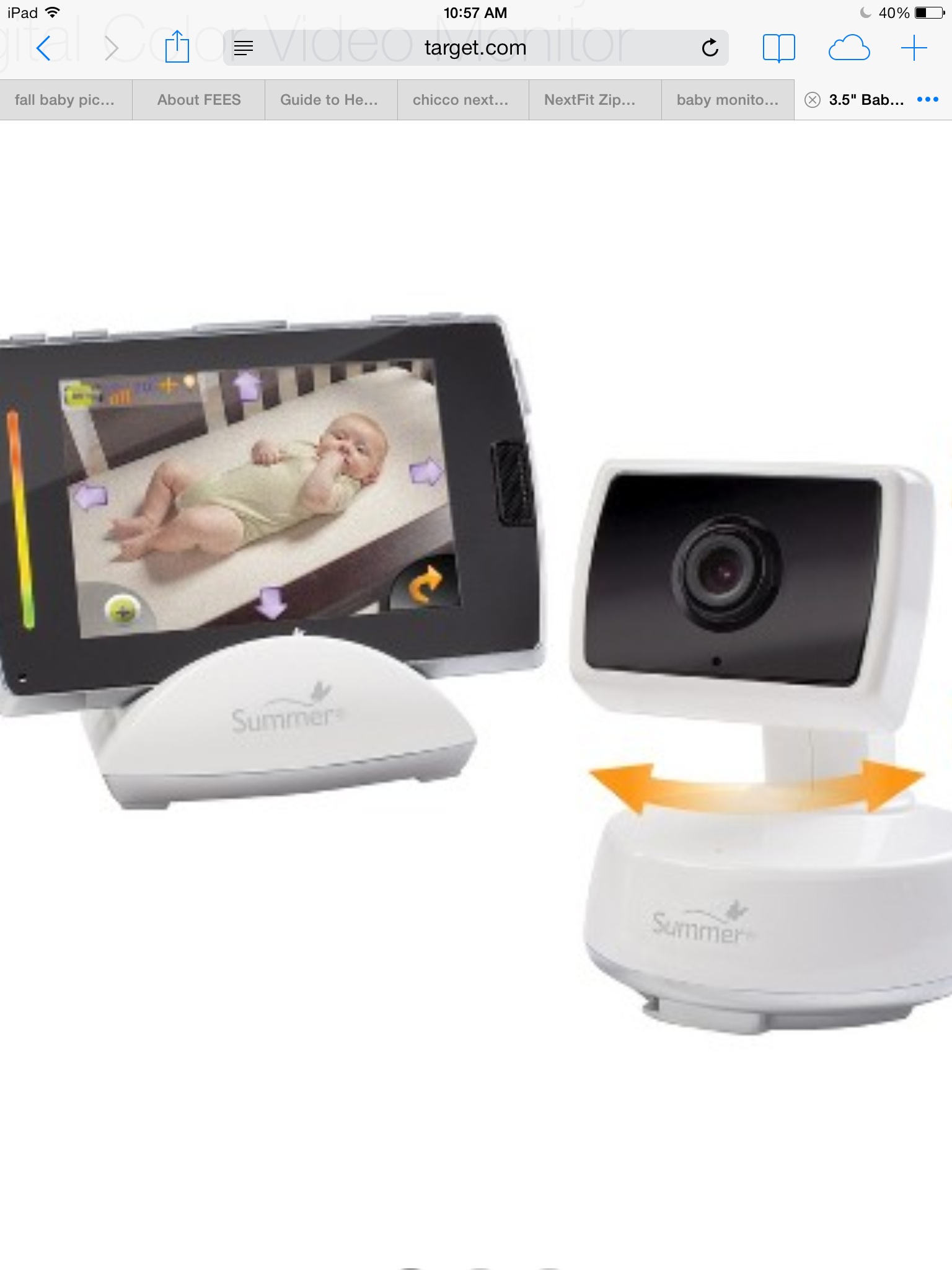 summer infant touch monitor