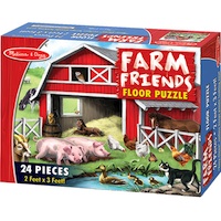 melissa and doug farm friends floor puzzle